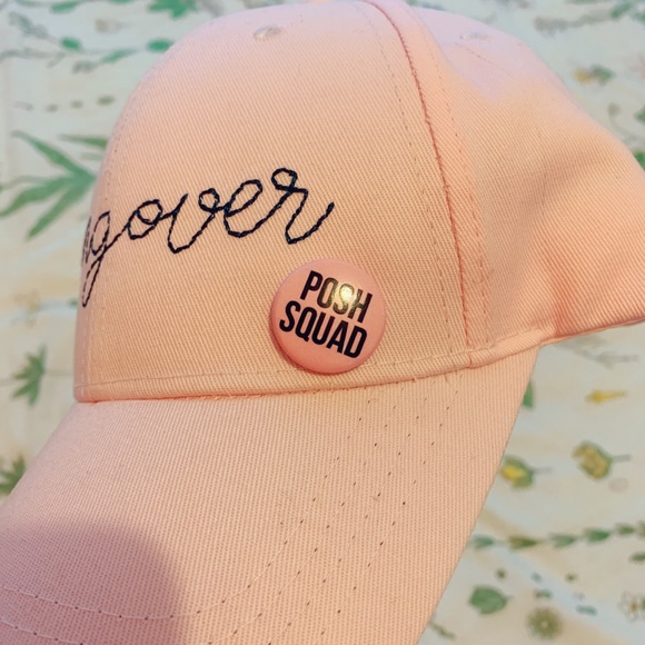 “Hungover” Graphic Women’s Cap Hat/Posh Squad Pin - Picture 3 of 4